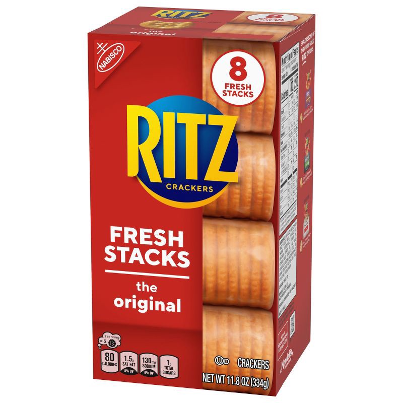 slide 2 of 17, RITZ Fresh Stacks Original Crackers Travel Snacks - 11.8oz, 11.8 oz