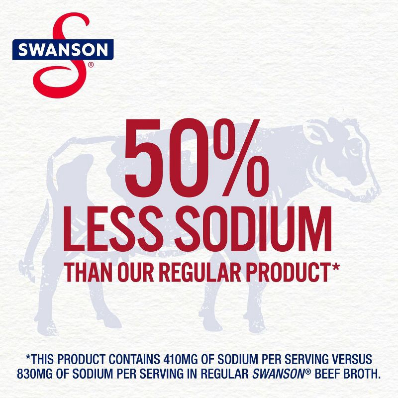 slide 5 of 14, Swanson 100% Natural Gluten Free 50% Less Sodium Beef Broth - 32oz, 32 oz