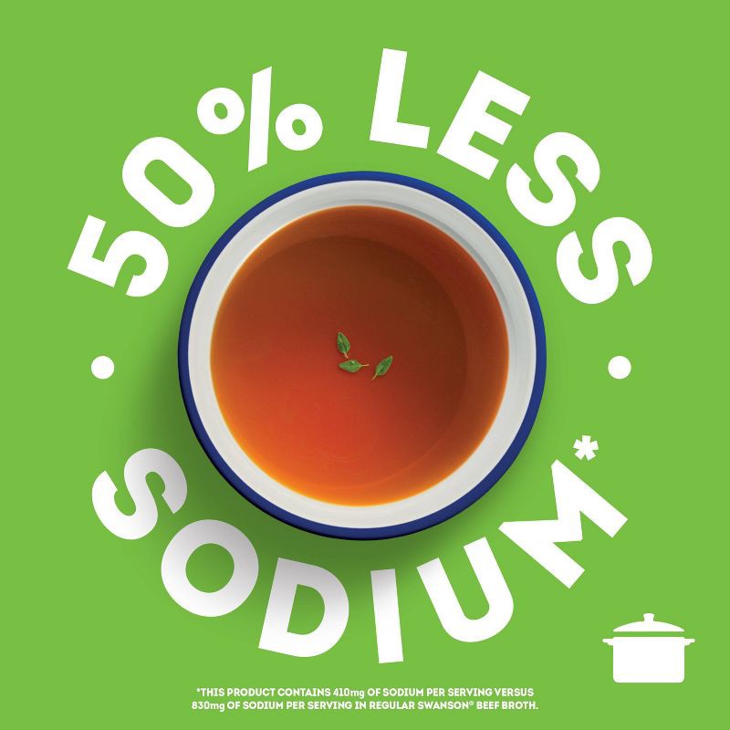 slide 5 of 10, Swanson 100% Natural Gluten Free 50% Less Sodium Beef Broth - 32oz, 32 oz