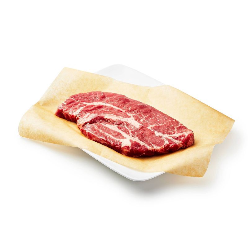 slide 2 of 3, USDA Choice Angus Beef Chuck Steak - 0.65-1.86 lbs - price per lb - Good & Gather™, per lb