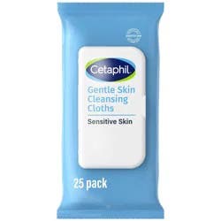 Cetaphil Gentle Cleansing and Makeup Wipes for Face and Body - 25ct