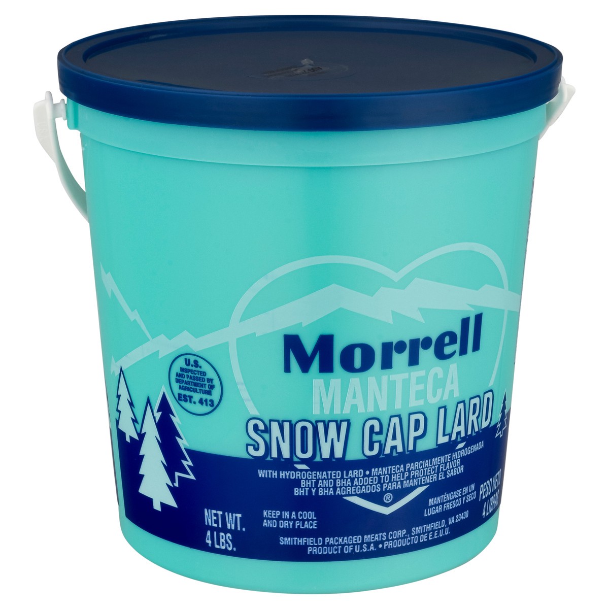 slide 4 of 10, Morrell Snow Cap Lard with Hydrogenated Lard 4 lb, 4 lb