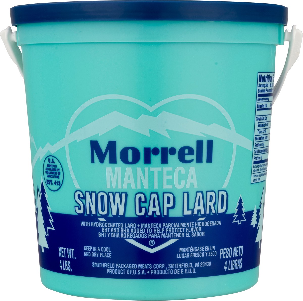 slide 5 of 10, Morrell Snow Cap Lard with Hydrogenated Lard 4 lb, 4 lb