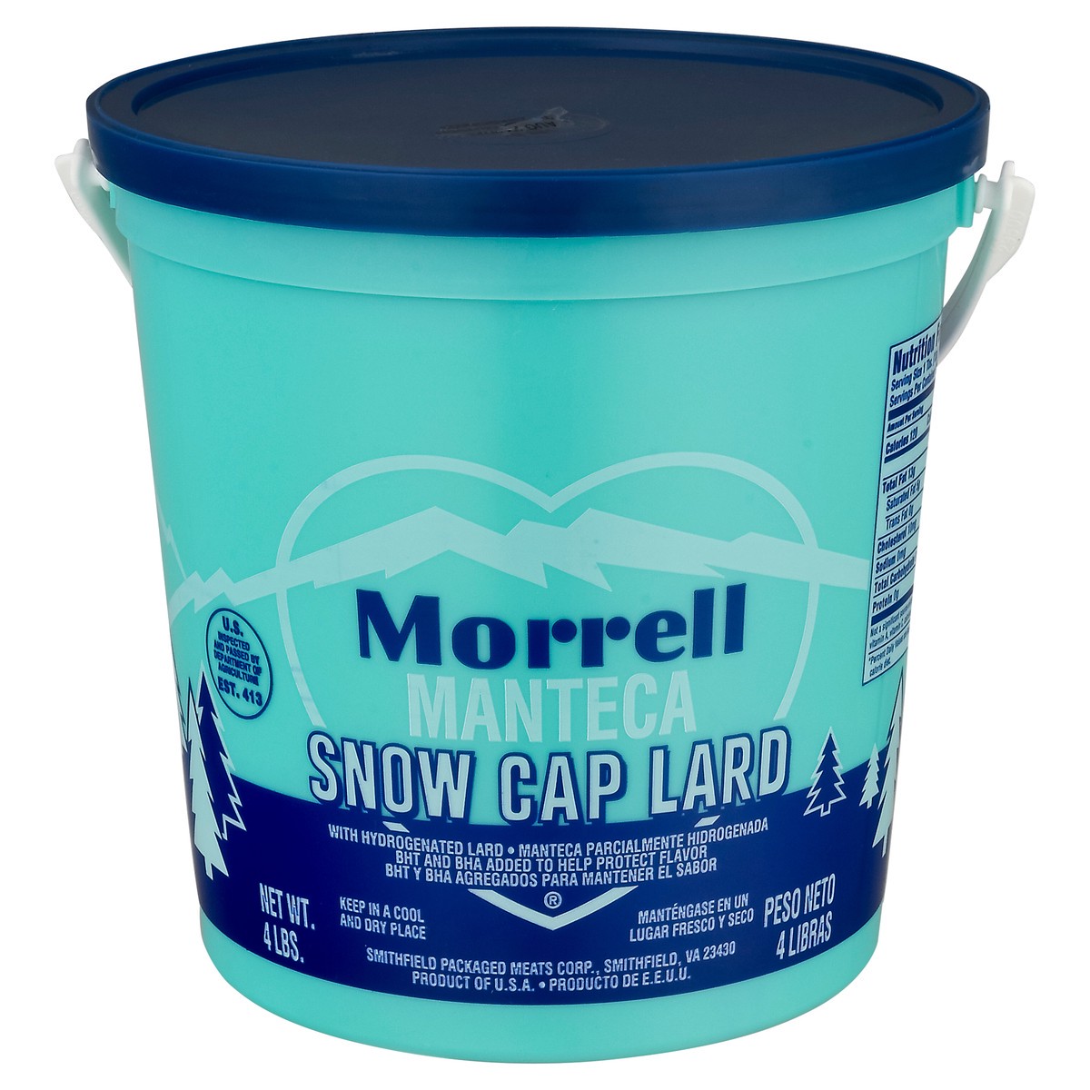 slide 10 of 10, Morrell Snow Cap Lard with Hydrogenated Lard 4 lb, 4 lb