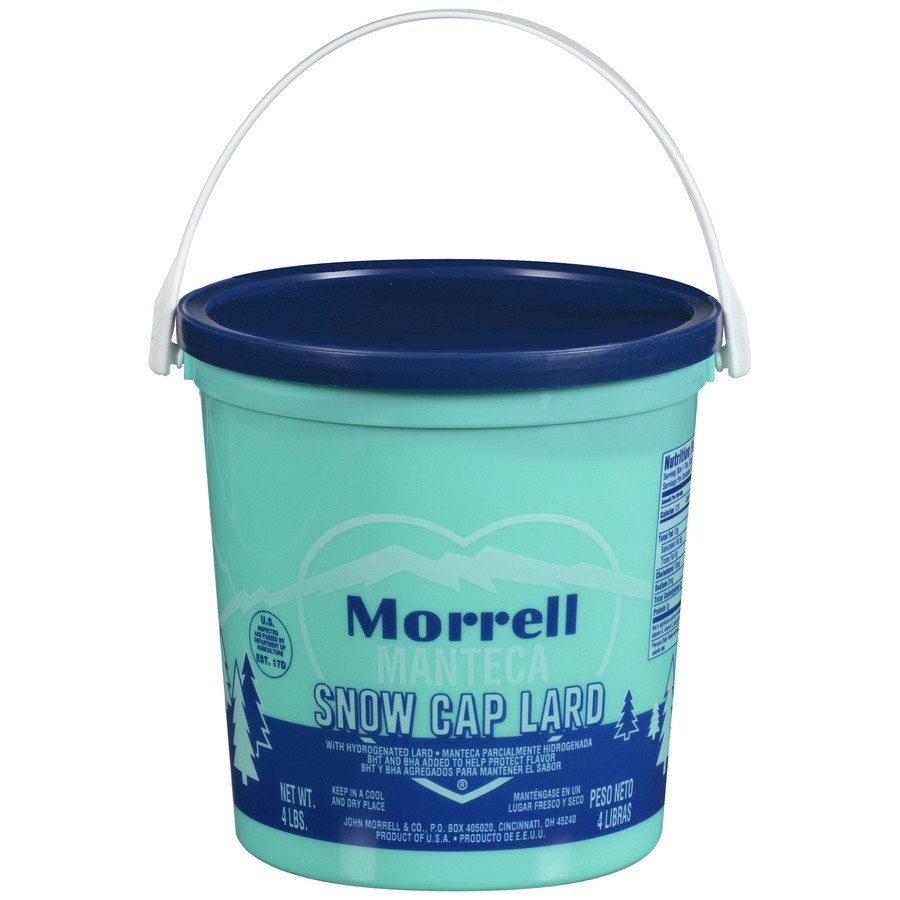 slide 1 of 10, Morrell Snow Cap Lard with Hydrogenated Lard 4 lb, 4 lb