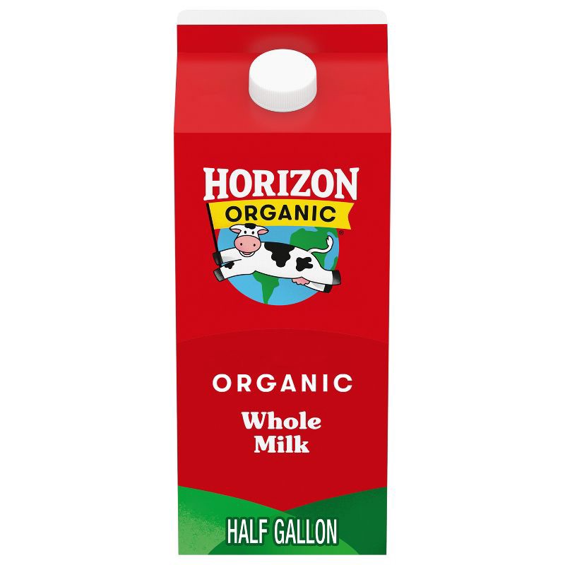 slide 1 of 7, Horizon Organic Whole High Vitamin D Milk - 0.5gal, 1/2 gal