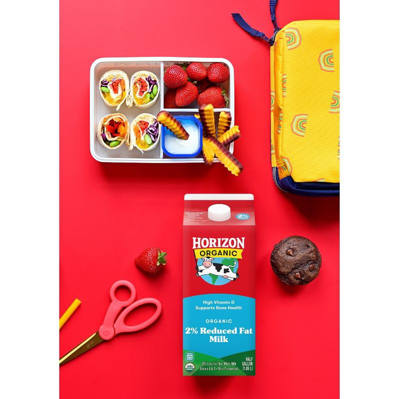 slide 2 of 9, Horizon Organic 2% Reduced Fat Milk - 0.5gal, 1/2 gal