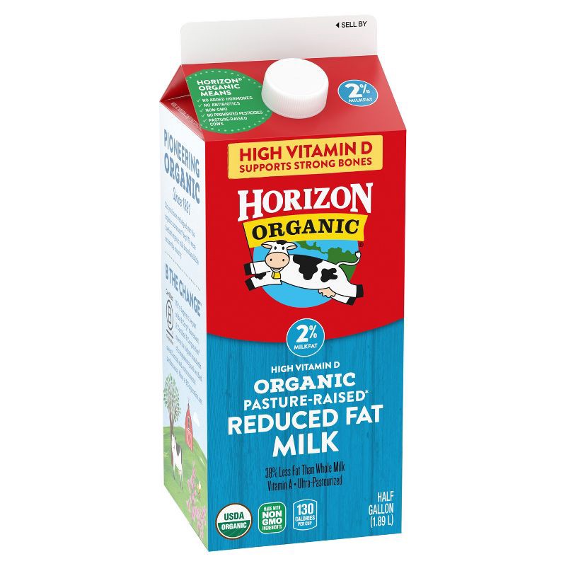 slide 6 of 6, Horizon Organic 2% Reduced Fat High Vitamin D Milk - 0.5gal, 1/2 gal