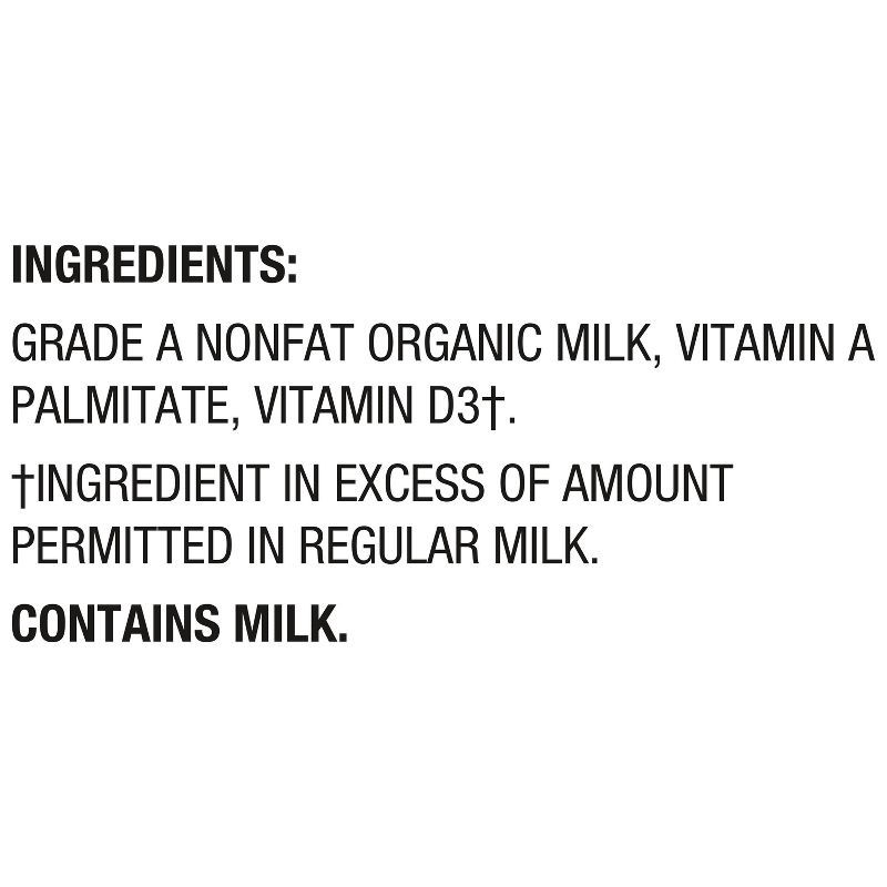 slide 5 of 7, Horizon Organic Nonfat High Vitamin D Milk - 0.5gal, 1/2 gal