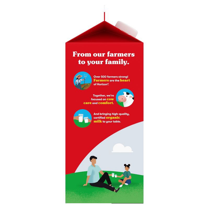 slide 6 of 10, Horizon Organic Fat Free High Vitamin D Milk - 0.5gal, 1/2 gal