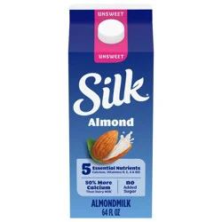 Silk Unsweetened Almond Milk - 0.5gal