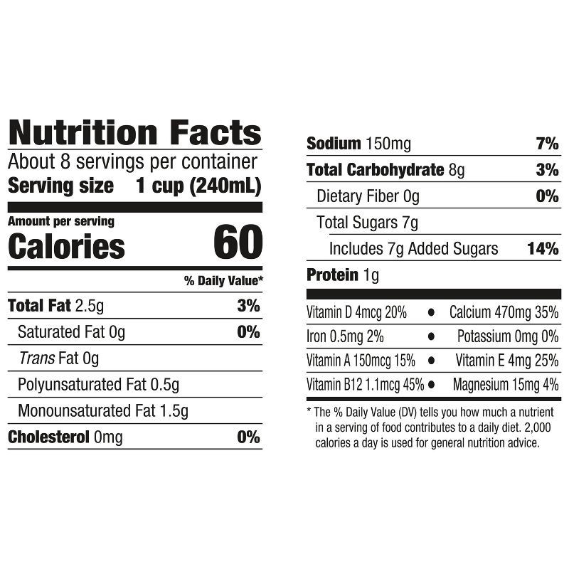 slide 8 of 12, Silk Original Almond Milk - 0.5gal, 1/2 gal