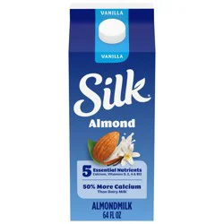 Silk Vanilla Almond Milk - 0.5gal