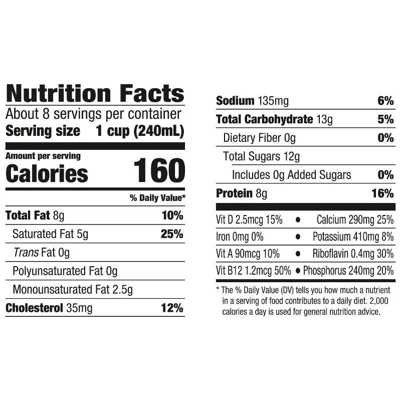 slide 4 of 7, Horizon Organic Whole DHA Omega-3 Milk - 0.5gal, 1/2 gal