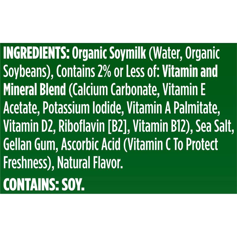 slide 9 of 12, Silk Organic Unsweetened Soy Milk - 0.5gal, 1/2 gal