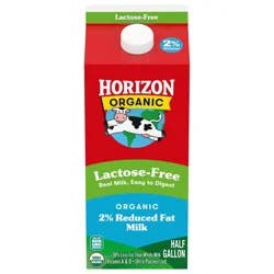 Horizon Organic 2% Reduced Fat Lactose-Free Milk - 0.5gal