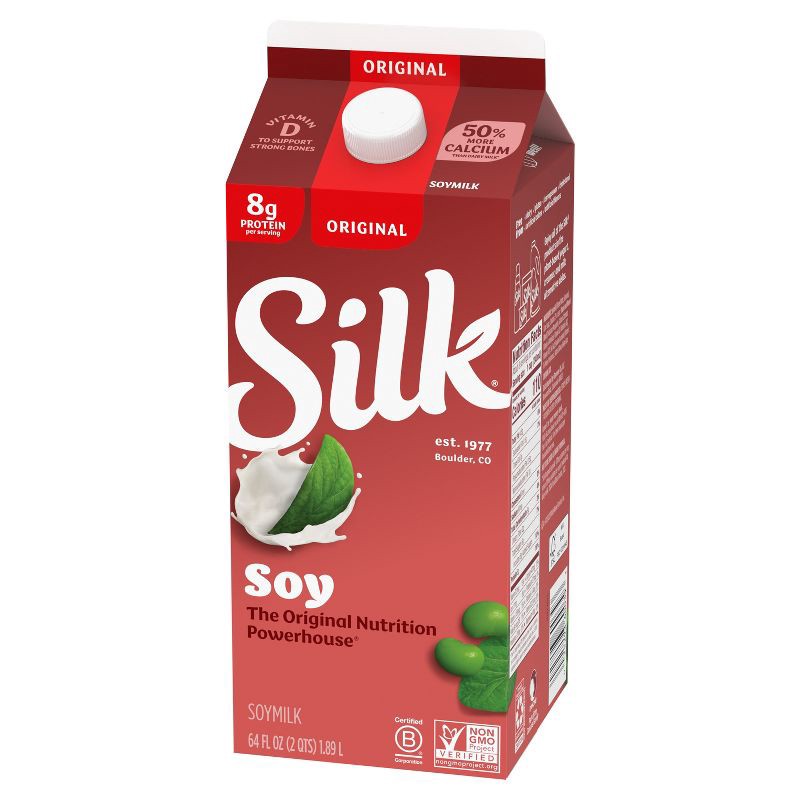 slide 8 of 8, Silk Original Soy Milk - 0.5gal, 1/2 gal