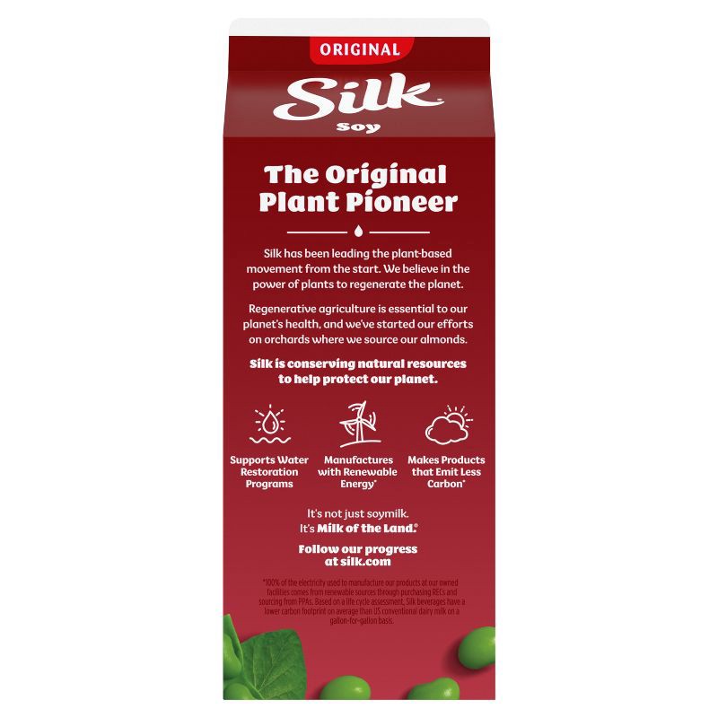 slide 11 of 12, Silk Original Soy Milk - 0.5gal, 1/2 gal
