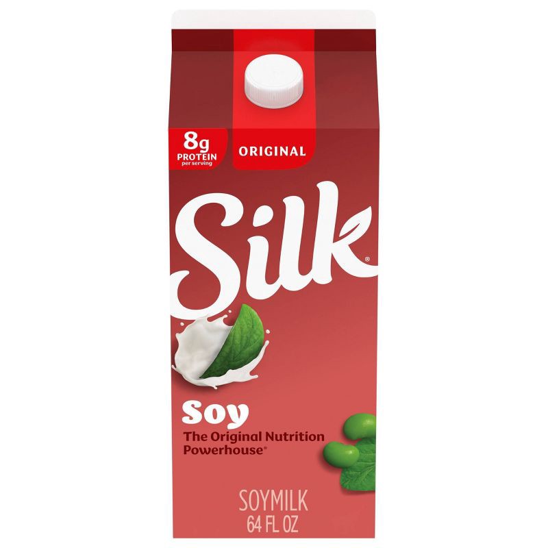 slide 1 of 8, Silk Original Soy Milk - 0.5gal, 1/2 gal