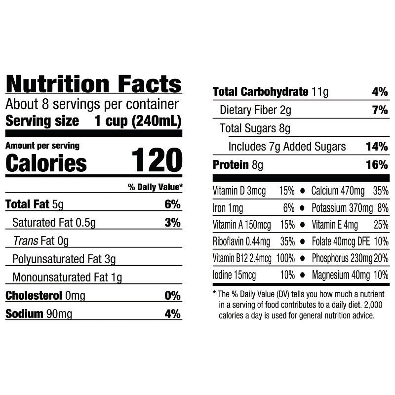 slide 8 of 12, Silk Vanilla Soy Milk - 0.5gal, 1/2 gal