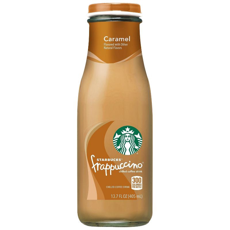 slide 1 of 5, Starbucks RTD Starbucks Frappuccino Caramel Coffee Drink - 13.7 fl oz Glass Bottle, 13.7 fl oz