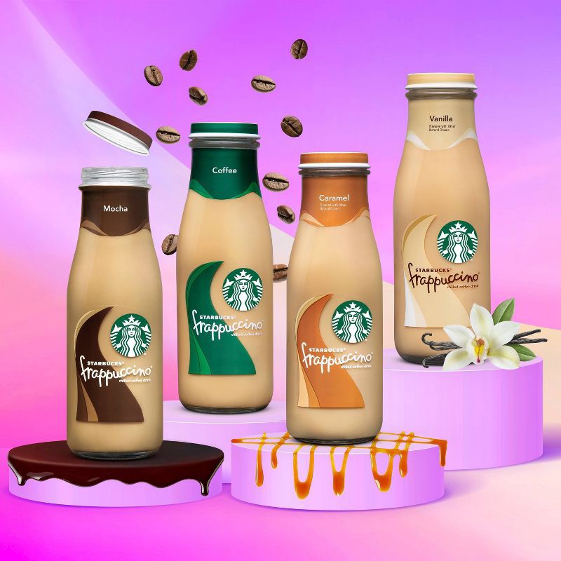 slide 4 of 5, Starbucks RTD Starbucks Frappuccino Caramel Coffee Drink - 13.7 fl oz Glass Bottle, 13.7 fl oz