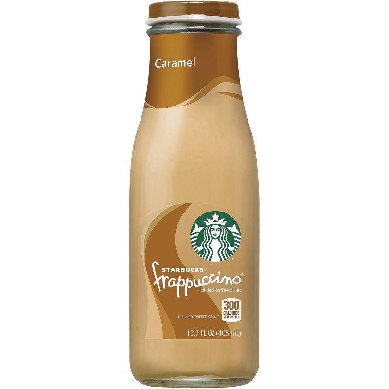 slide 1 of 5, Starbucks RTD Starbucks Frappuccino Caramel Coffee Drink - 13.7 fl oz Glass Bottle, 13.7 fl oz