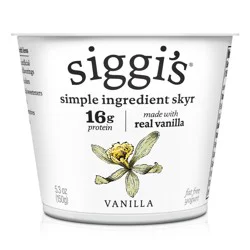 Siggi's Nonfat Vanilla Icelandic-Style Skyr Yogurt - 16g Protein 5.3oz