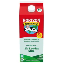 Horizon Organic 1% Lowfat High Vitamin D Milk - 0.5gal