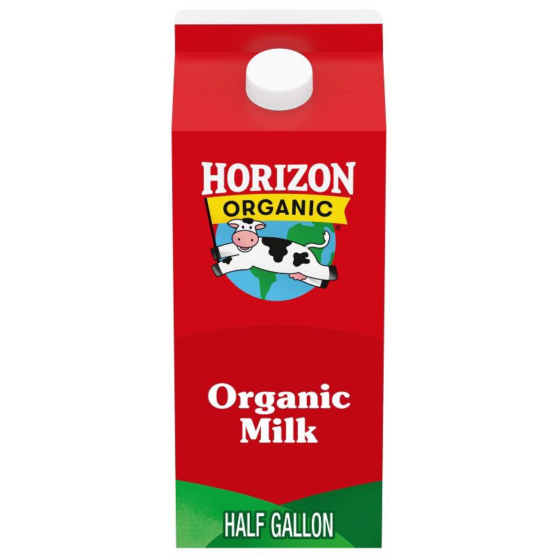 slide 1 of 6, Horizon Organic Whole High Vitamin D Milk - 0.5gal, 1/2 gal