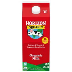 Horizon Organic High Vitamin D Milk - 0.5gal