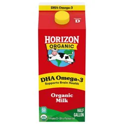 Horizon Organic DHA Omega-3 Milk - 0.5gal