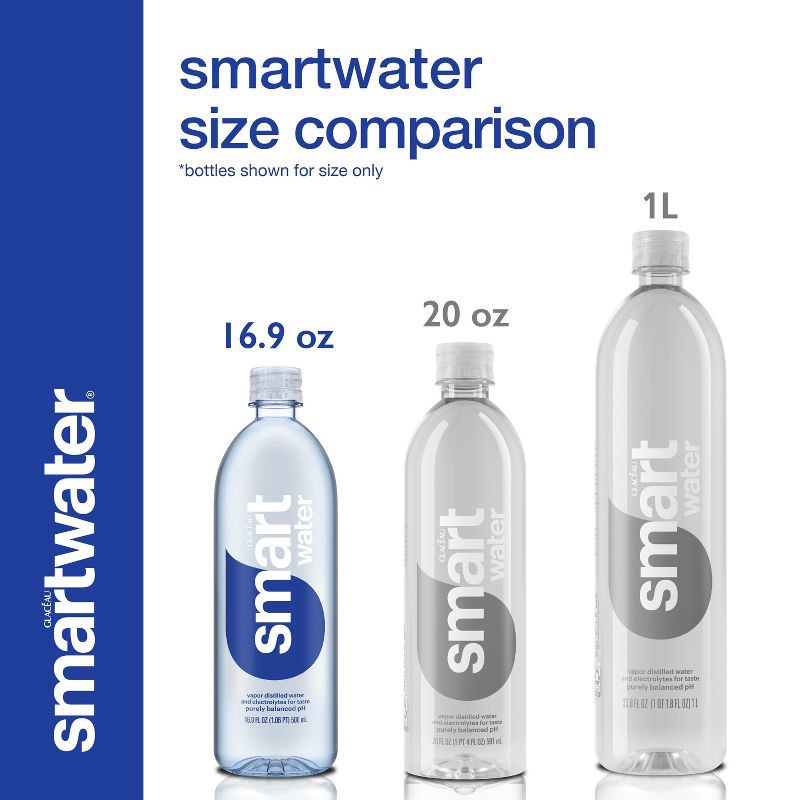 slide 4 of 6, Smartwater Bottles - 6pk/16.9 fl oz, 6 ct; 16.9 fl oz