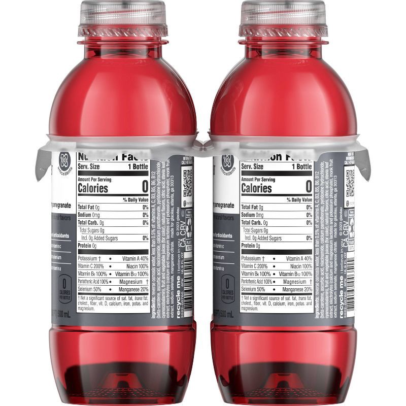 slide 5 of 7, Vitamin Water vitaminwater zero xxx açai- blueberry- pomegranate - 6pk/16.9 fl oz Bottles, 6 ct; 16.9 fl oz