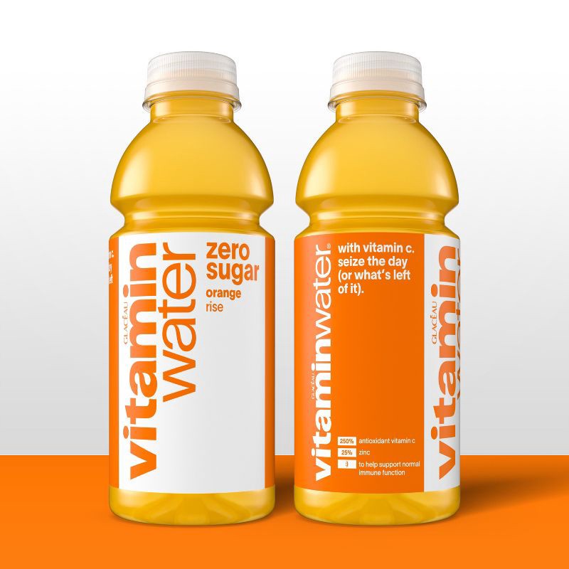 slide 3 of 6, Vitamin Water vitaminwater zero rise orange - 6pk/16.9 fl oz Bottles, 6 ct; 16.9 fl oz