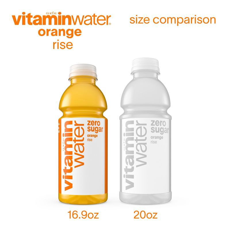 slide 6 of 6, Vitamin Water vitaminwater zero rise orange - 6pk/16.9 fl oz Bottles, 6 ct; 16.9 fl oz