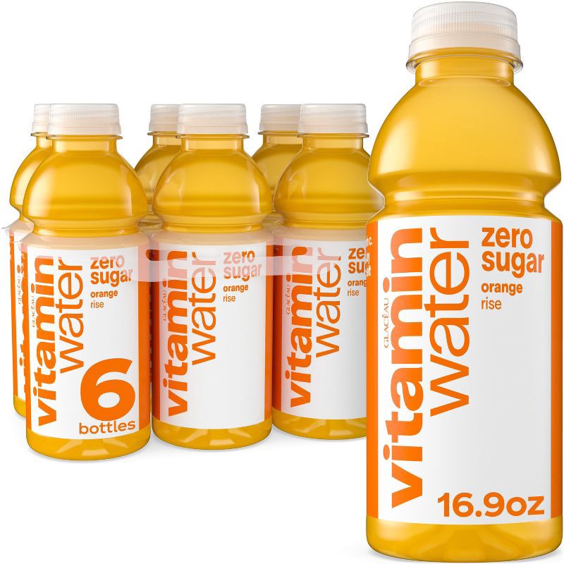 slide 1 of 6, Vitamin Water vitaminwater zero rise orange - 6pk/16.9 fl oz Bottles, 6 ct; 16.9 fl oz