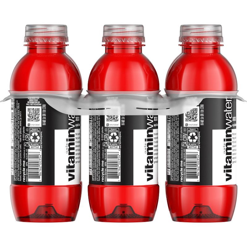 slide 6 of 9, Vitamin Water vitaminwater xxx açai- blueberry-pomegranate - 6pk/16.9 fl oz Bottles, 6 ct; 16.9 fl oz