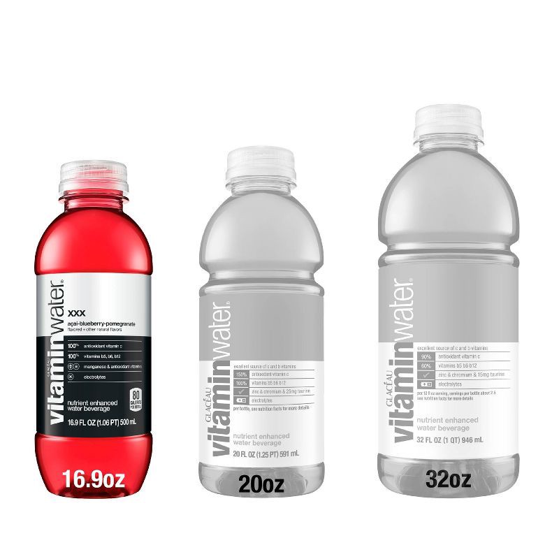 slide 9 of 9, Vitamin Water vitaminwater xxx açai- blueberry-pomegranate - 6pk/16.9 fl oz Bottles, 6 ct; 16.9 fl oz