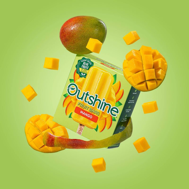 slide 6 of 13, Outshine Mango Frozen Fruit Bar - 6ct, 6 ct