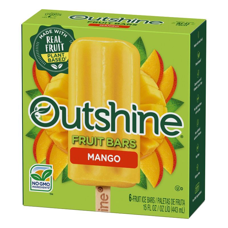 slide 8 of 13, Outshine Mango Frozen Fruit Bar - 6ct, 6 ct