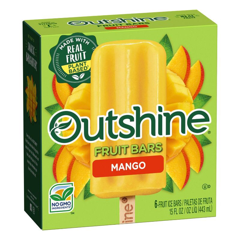 slide 9 of 13, Outshine Mango Frozen Fruit Bar - 6ct, 6 ct