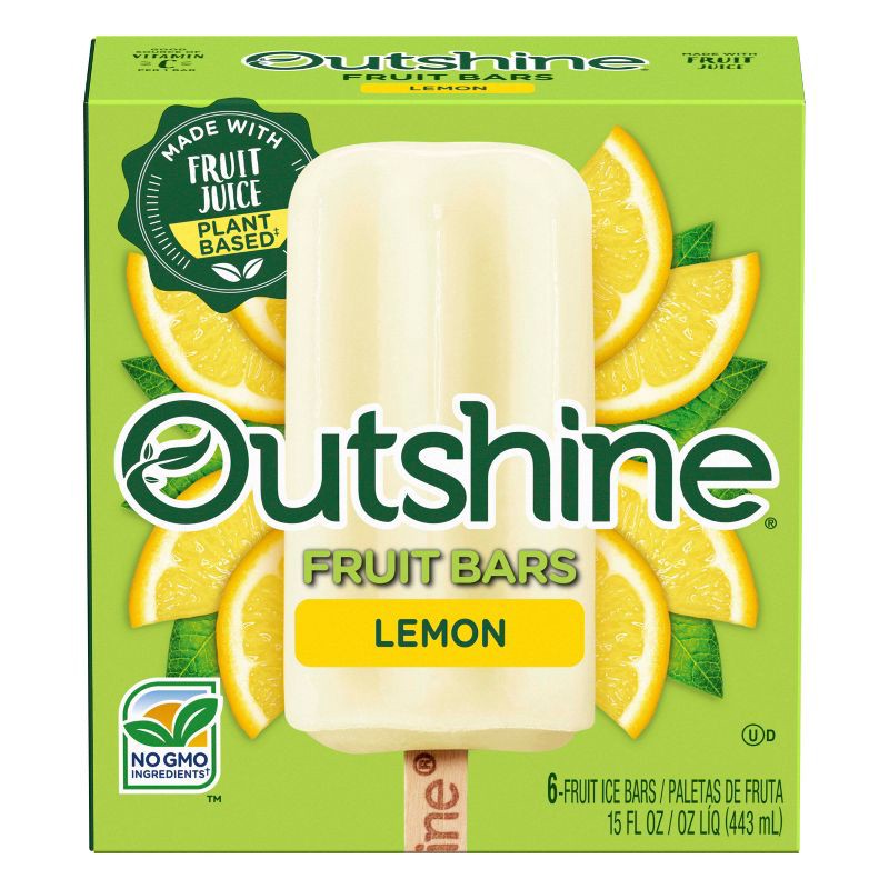 slide 14 of 14, Outshine Lemonade Frozen Fruit Bar - 6ct, 6 ct