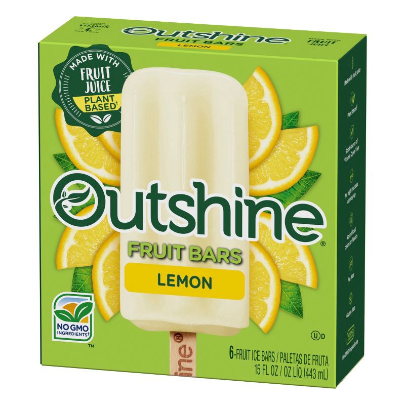 slide 5 of 14, Outshine Lemonade Frozen Fruit Bar - 6ct, 6 ct