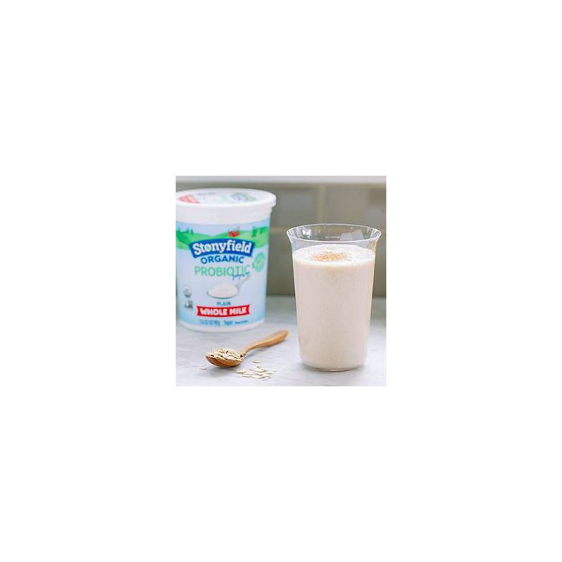 slide 6 of 7, Stonyfield Organic Plain Whole Milk Probiotic Yogurt - 32oz Tub, 32 oz