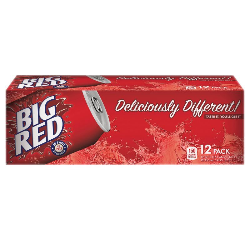 slide 5 of 8, Big Red Soda - 12pk/12 fl oz Cans, 12 ct; 12 fl oz