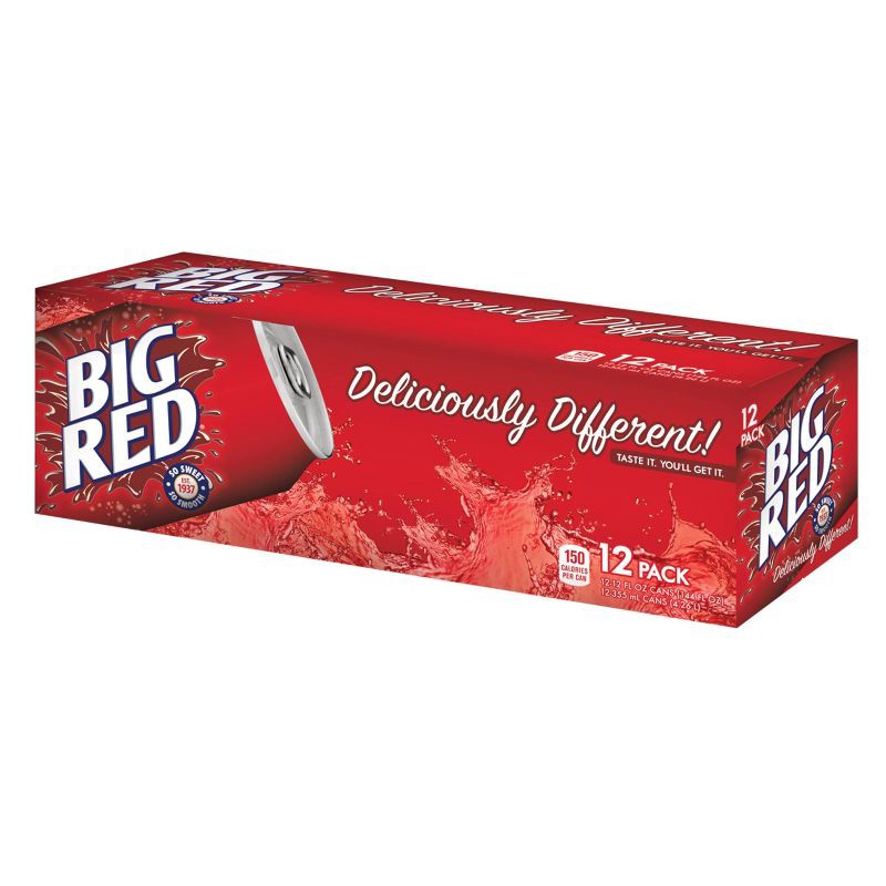 slide 7 of 8, Big Red Soda - 12pk/12 fl oz Cans, 12 ct; 12 fl oz