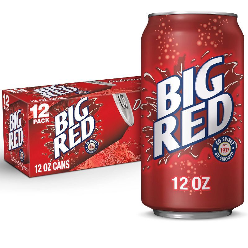 slide 1 of 8, Big Red Soda - 12pk/12 fl oz Cans, 12 ct; 12 fl oz