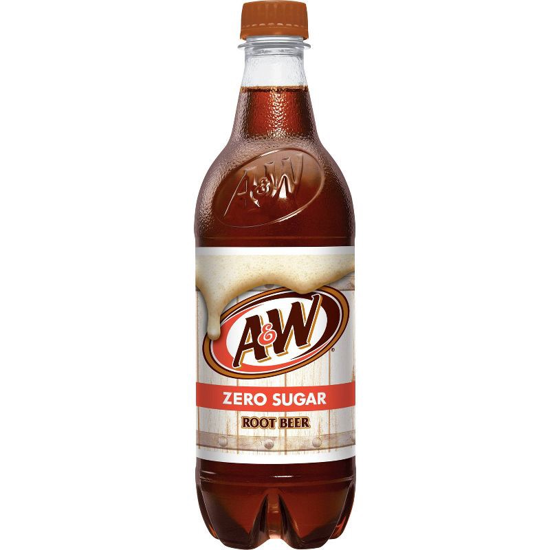 slide 6 of 8, A&W Root Beer Zero Sugar Soda Bottles - 6pk/16.9 fl oz, 6 ct; 16.9 fl oz