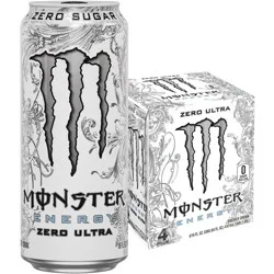 Monster Energy Monster Zero Ultra Energy Drink - 4pk/16 fl oz Cans